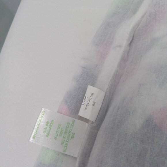 Lilly Pulitzer Tate Yum Yum Mini Skirt Size 10 Bright Navy  Floral Scalloped Hem - Picture 10 of 11